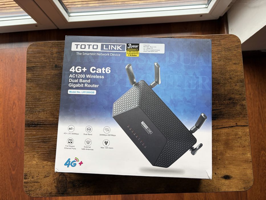 Totolink LR1200GB sim prędkość Wi-Fi do 1200 Mb/s.