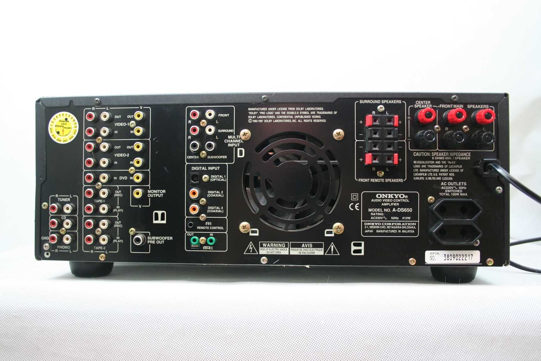 Wzmacniacz ONKYO A-DS650 |5x100W|Dolby Digital|DSP|