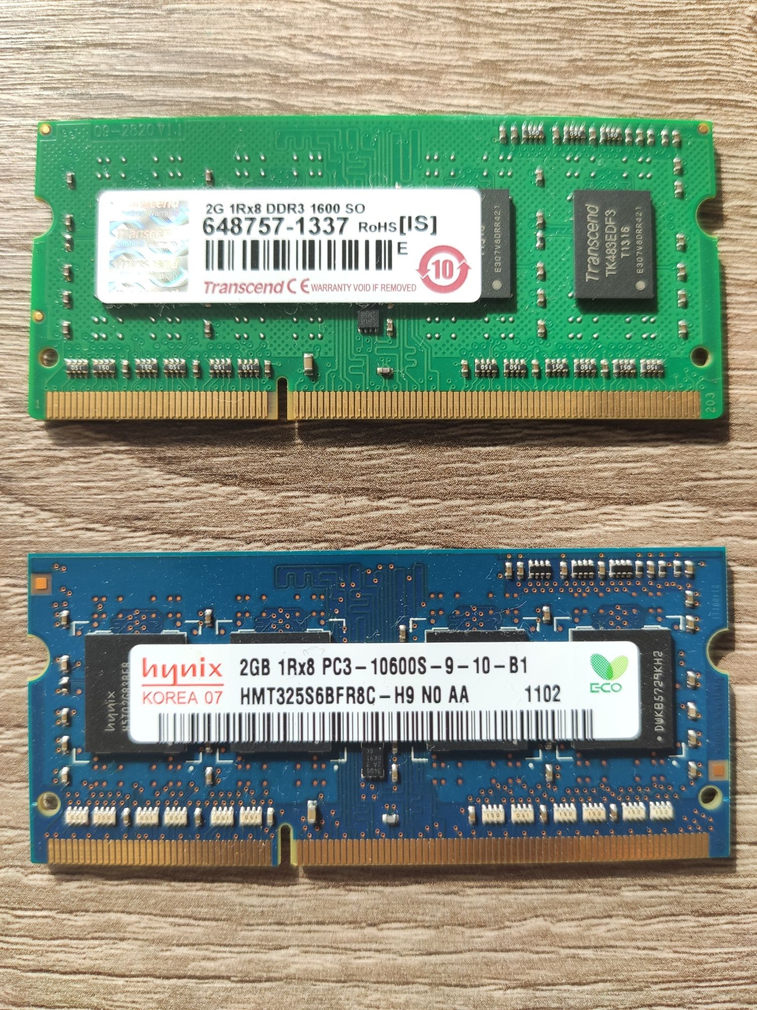 Оперативна пам'ять SO-DIMM DDR3 по 2Gb