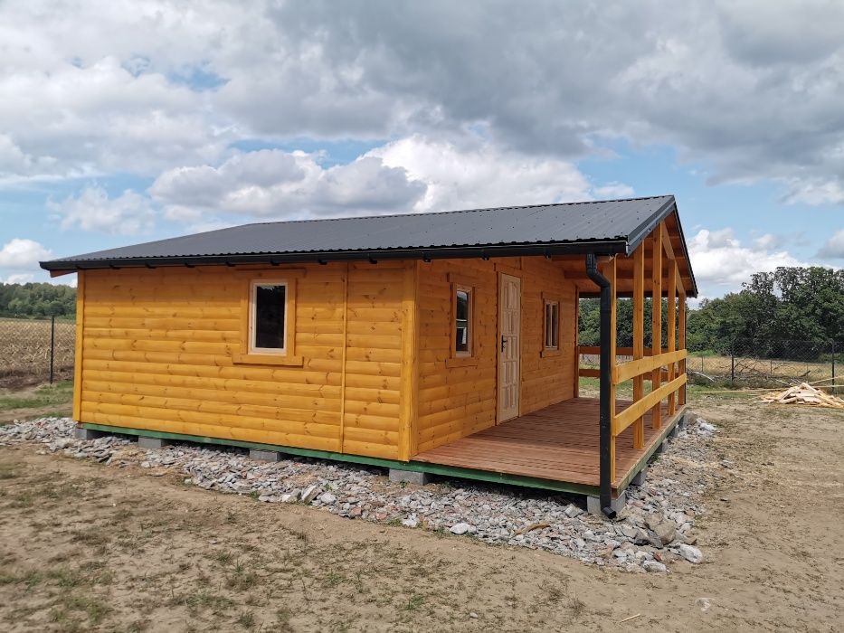 Domek konstrukcji szkieletowej 7000x5000 + Taras 7000x2000 PRODUCENT