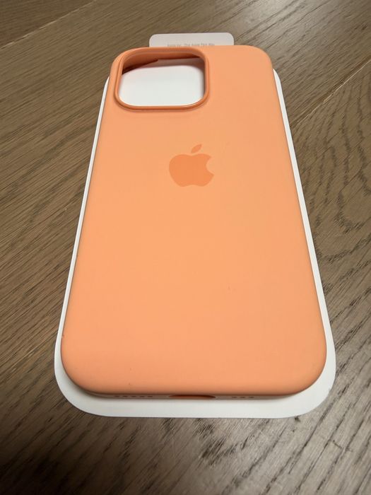 Case etui oryginał Silicone iPhone 15 PRO Orange Sorbet [MT1H3ZM/A]