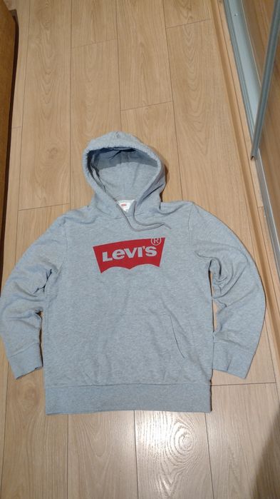 Świetna bluza z kapturem ,męska, LEVIS, roz.M,szara