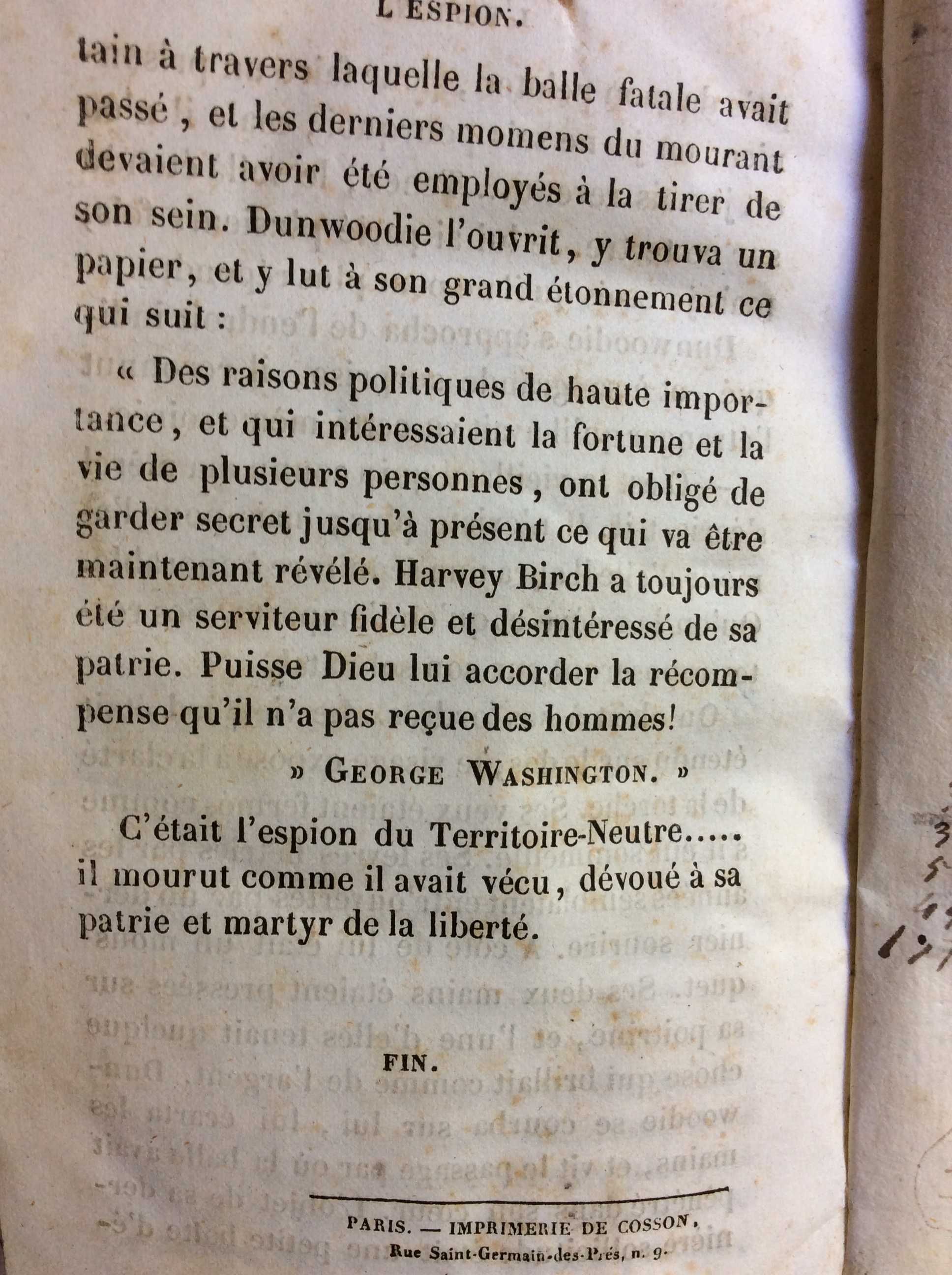 Romance histórico - L'Espion, Episode de la Guerre d'Independ., 1838