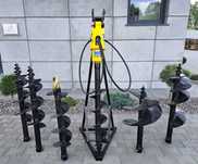 Wiertnica hydrauliczna do minikoparki pod słupki ogrodzeniowe