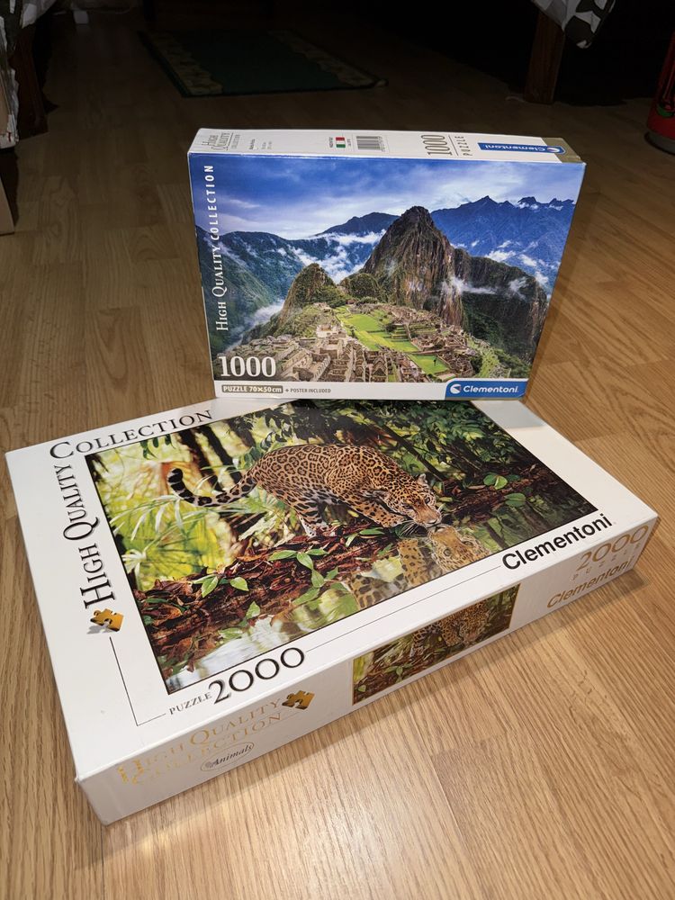 2 puzzles Clementoni - 1000 e 2000 peças