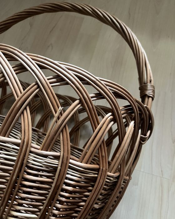 Duży kosz wiklinowy - ażur