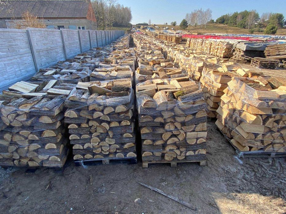 Drewno Kominkowe Opałowe Sosna Dąb jesion akacja brzoza olcha buk grab