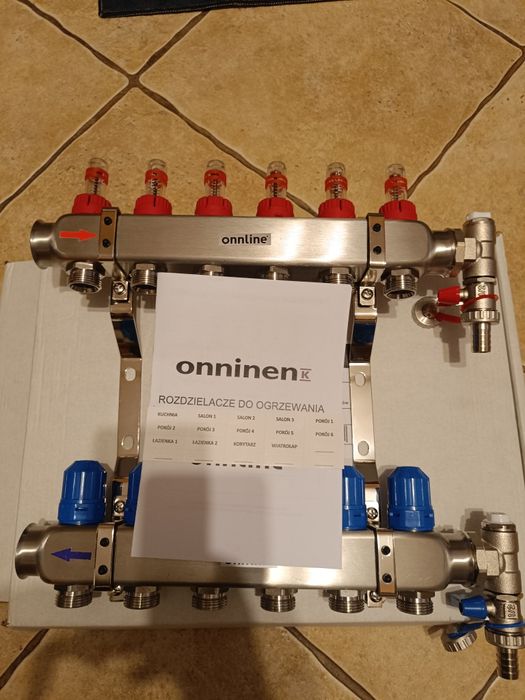 Rozdzielacz do ogrzewania i inox 6 i 7 inox