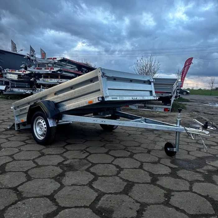 Przyczepa ZASŁAW 750KG 233x132cm KIPER dostawa RATY cena BRUTTO