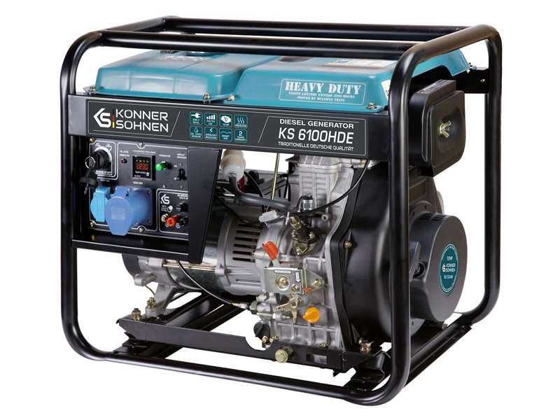 Agregat prądotwórczy KÖNNER & SÖHNEN KS-6100HDE DIESEL AVR 230V 5,5 kW
