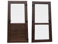 Drzwi PCV 100x210 orzech zewnętrzne sklepowe tarasowe dostawa PL