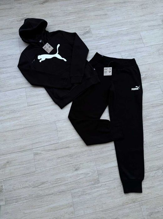 США Теплі жіночі спортивні костюми Puma ESS Big Cat Оригінал Фліс XS-М