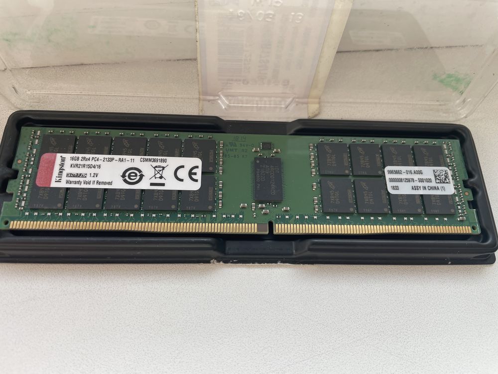 Пам'ять для серверних материнських  плат Kingston 16 GB DDR4 2133