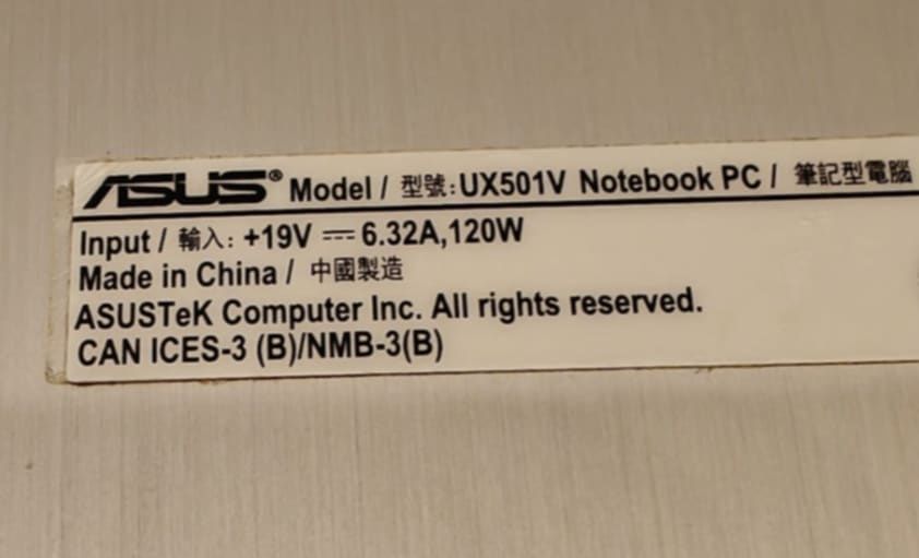 Laptop Asus N501VW