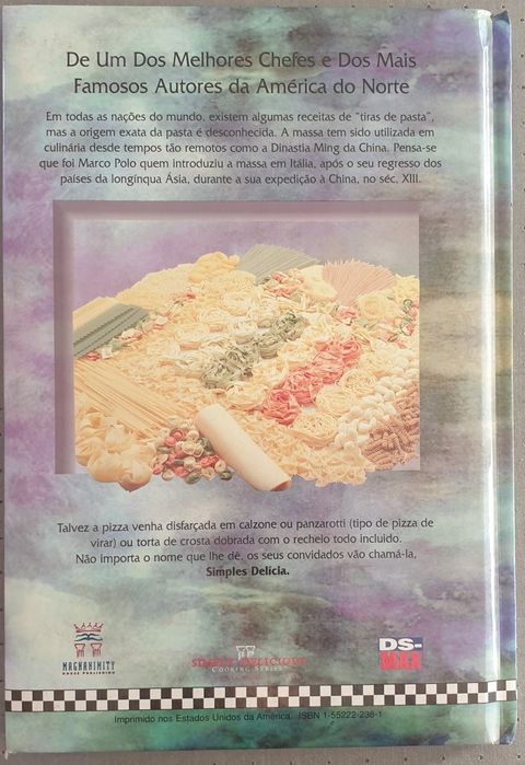 Livro receitas pizzas e massas