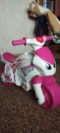Детский мотоцикл дитячий беговел для девочки