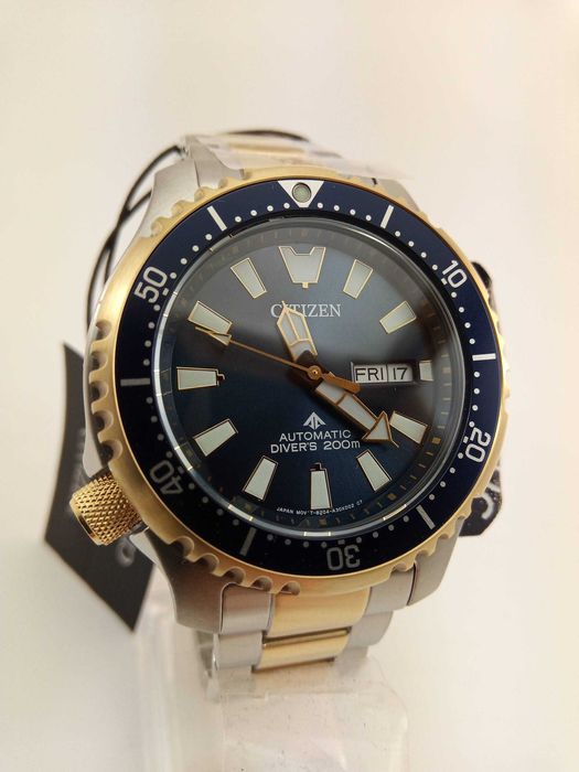 Японские 200м дайверы Citizen NY0154-51L механика автоподзавод, сапфир