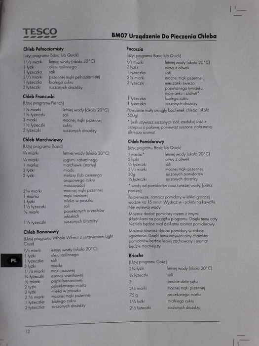 Wypiekacz do pieczenia chleba BM07