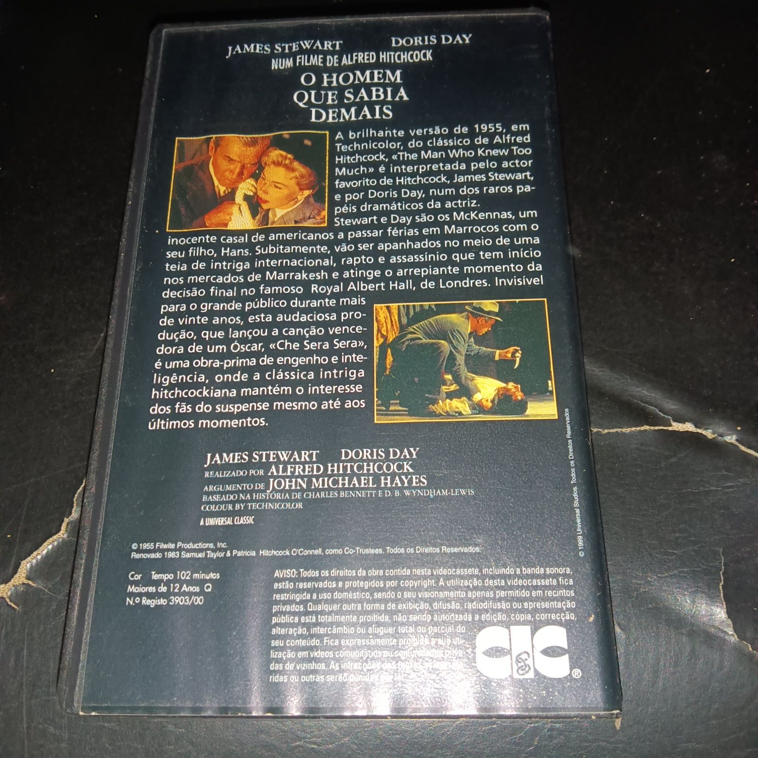 Colecção de 5 VHS HITCHCOCK K7 VIDEO