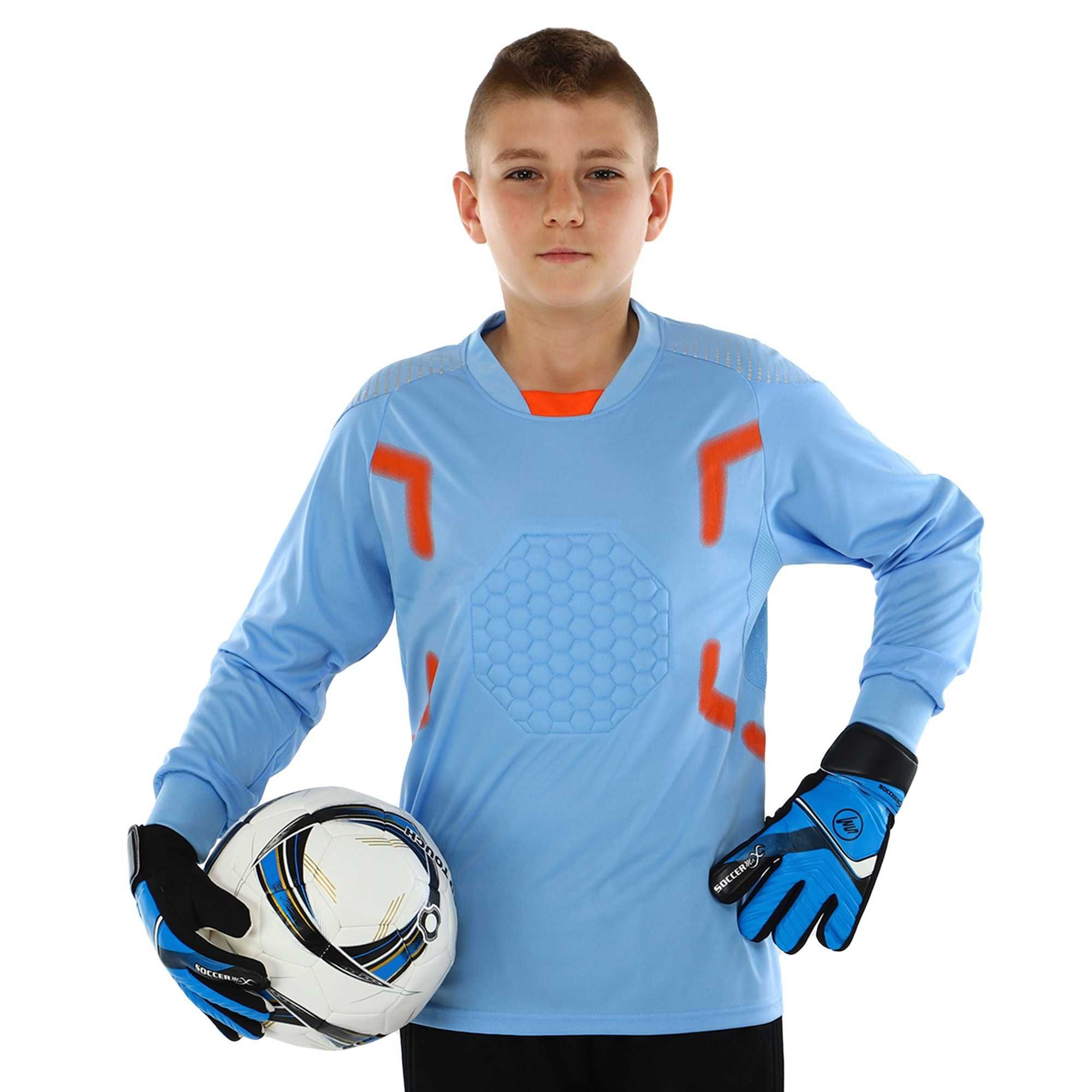 Перчатки вратарские детские SOCCERMAX, размеры 5-7