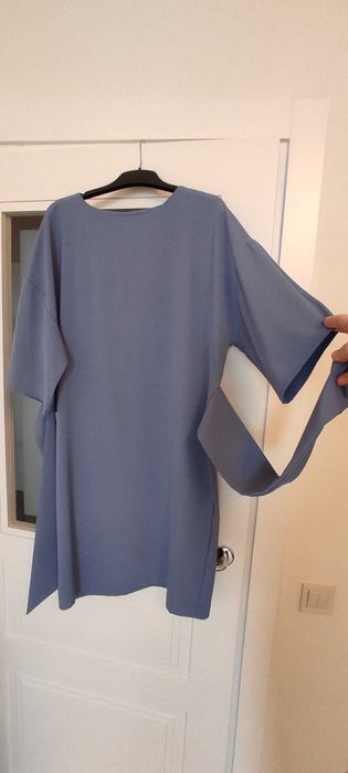 Літня сукня сіро-блакитного кольору