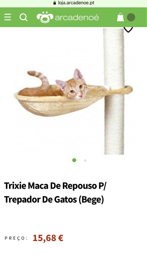 Trixie Cesto De Repouso P/ Trepador De Gatos (Bege) - NOVO