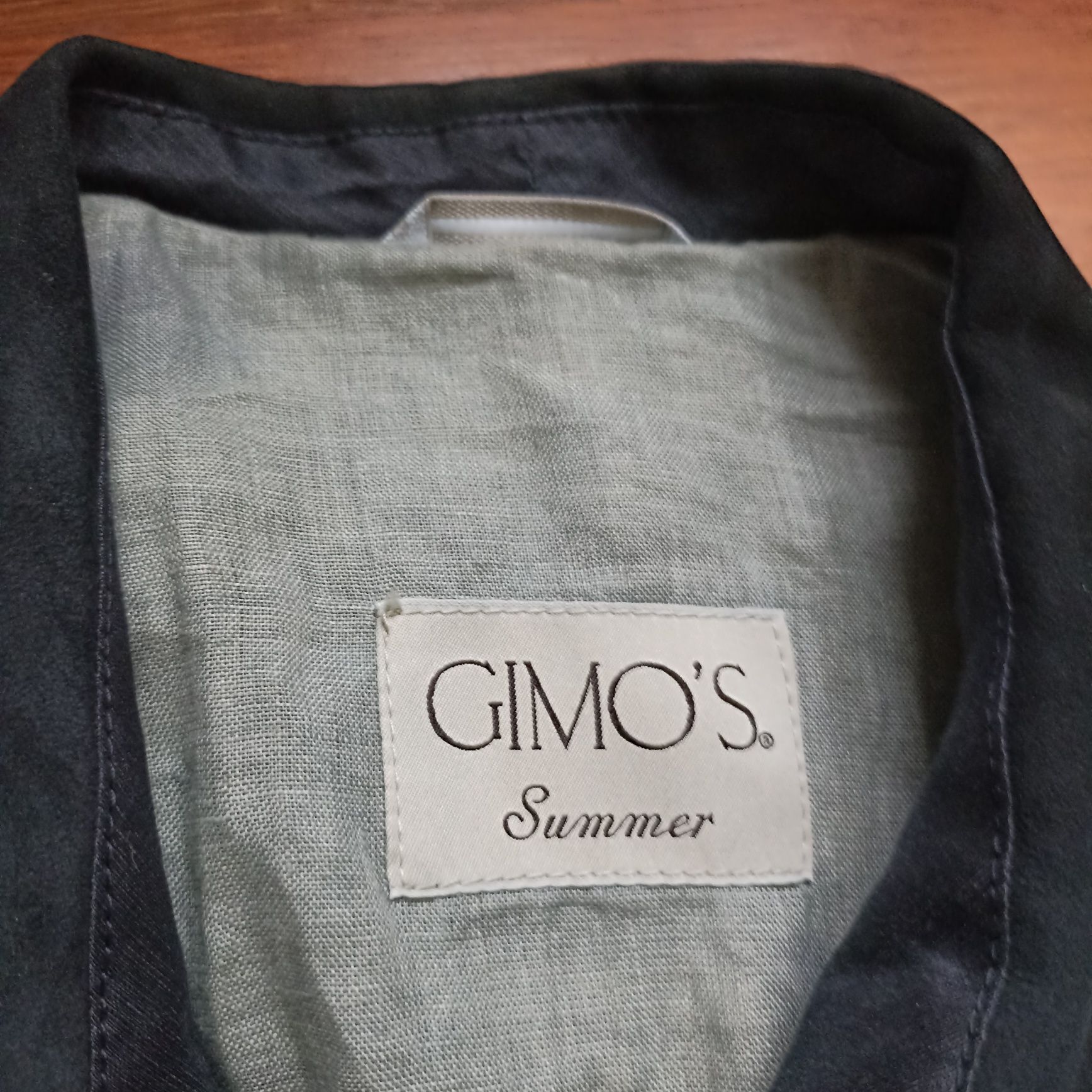 Gimos (Enrico mandelli) куртка шелк лен замша