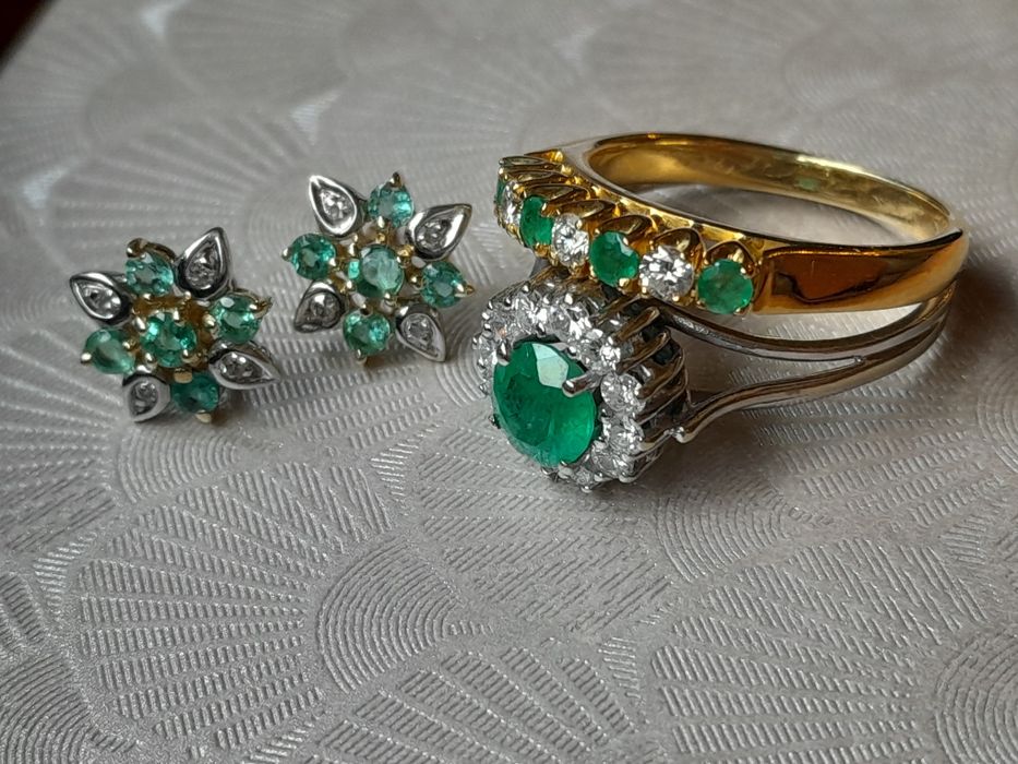 Pierścionek super cena Brylanty 0.44ct Złoto 585 WYCENA