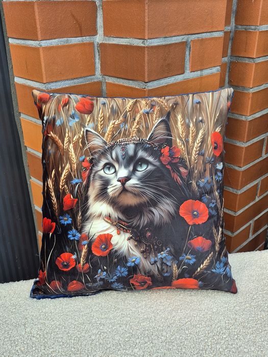 Poduszka kot kotek 40x40 prezent urodziny święta
