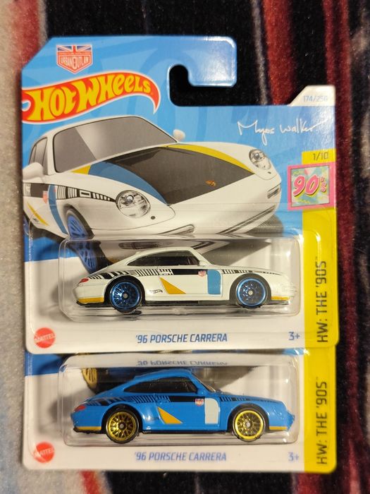 2x Porsche Carrera Hot Wheels 911