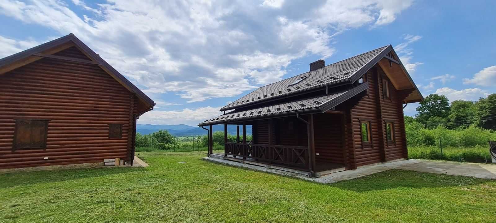 Дім в карпатах.Зруб комплекс + баня.гараж