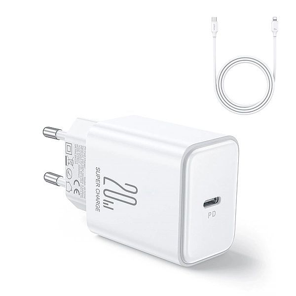 Ładowarka Joyroom Jr-tcf06/20w Usb-c Pd z kablem Usb-c / Lightning - b