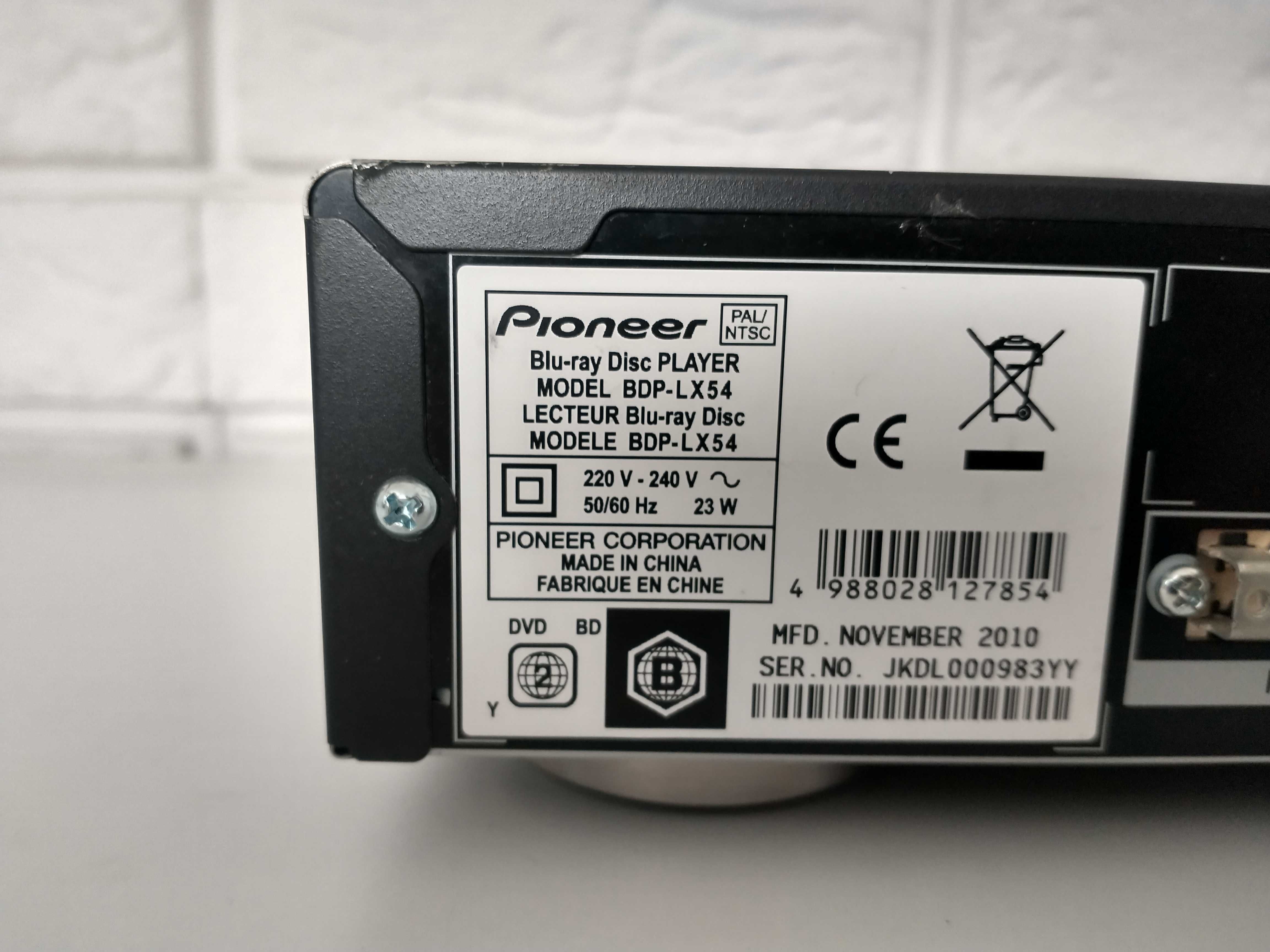 Odtwarzacz Blu-ray Pioneer BDP-LX54
