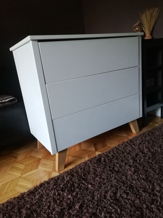 Komoda Jysk biały lakier mdf jak nowa 94x88