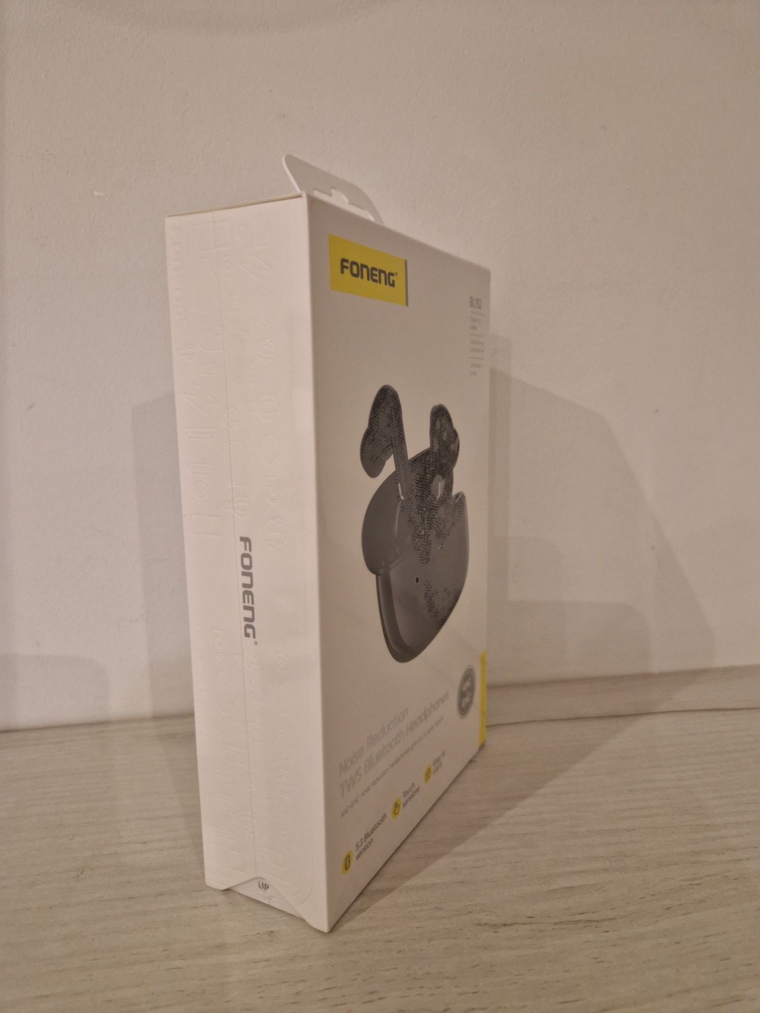 Foneng Słuchawki Bluetooth TWS BL152 ANC+ENC redukcja szumów czarne
