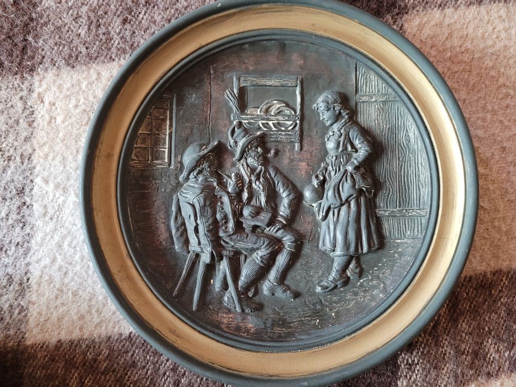 Johann Maresch  Talerz ścienny ceramiczny JMO5256 Musterschutz Bohemia