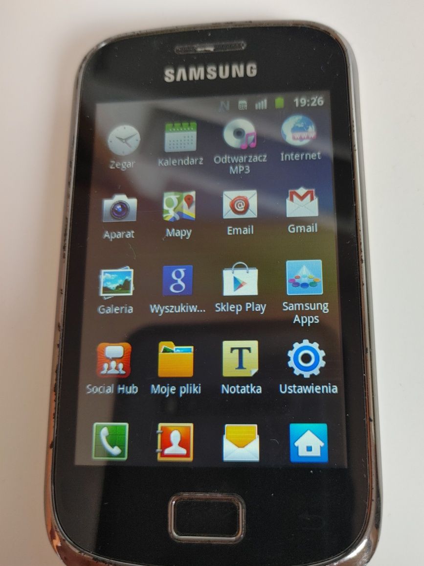Smartfon Samsung S6500  żółty