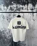 BALENCIAGA TAPE TYPE scotch футболка оверсайз унисекс белая мужская