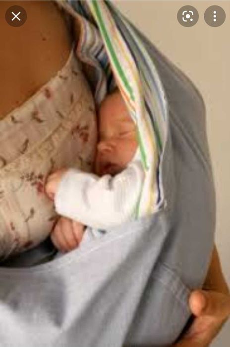 Sling bebé Baci Baby Tam S bebé feliz