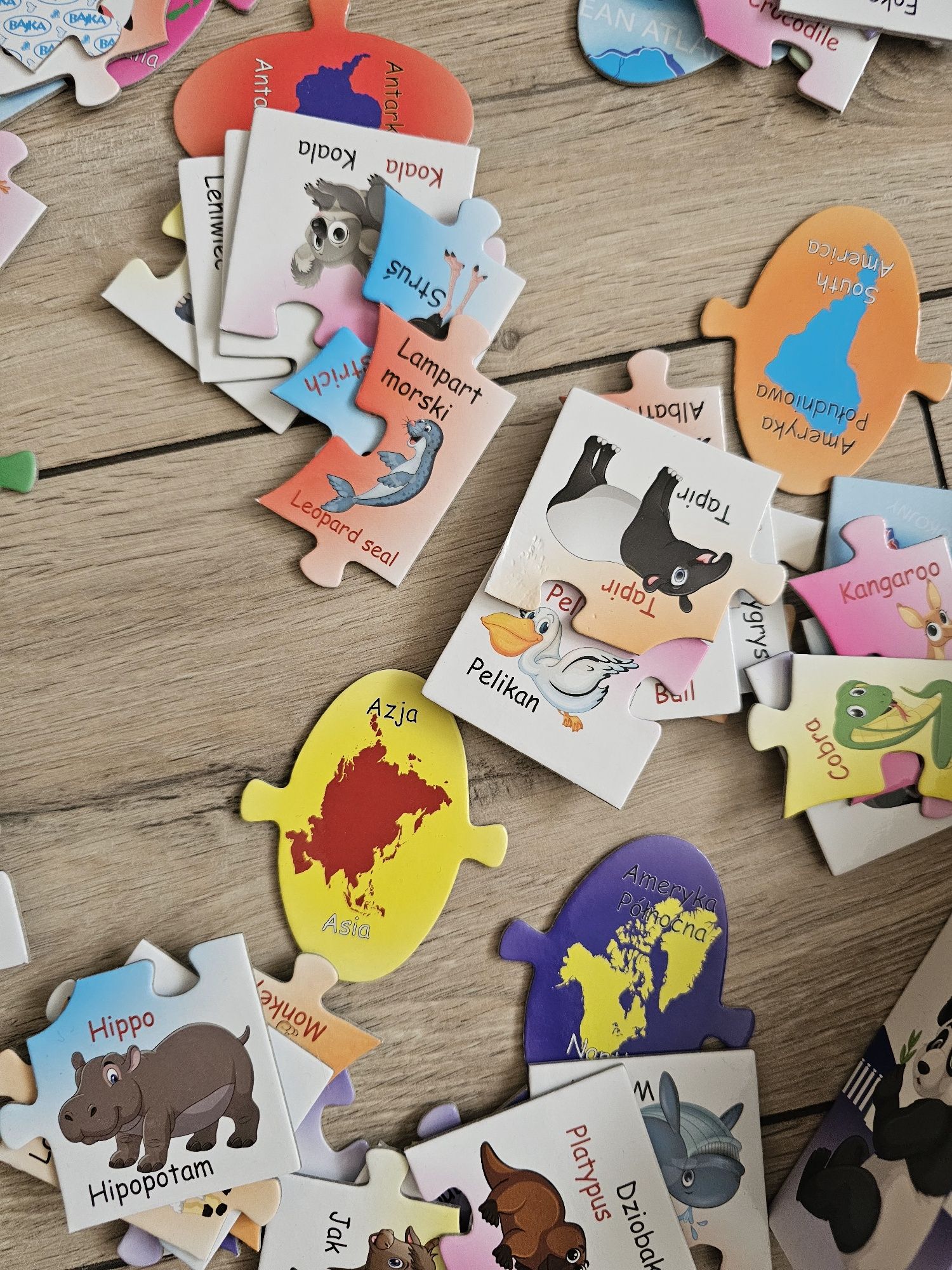 Puzzle Bajka Zwierzęta Świata
