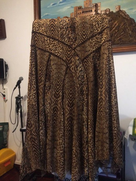 Saia chiffon longa.