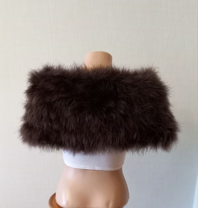 Горжетка накидка з пуху лебедя