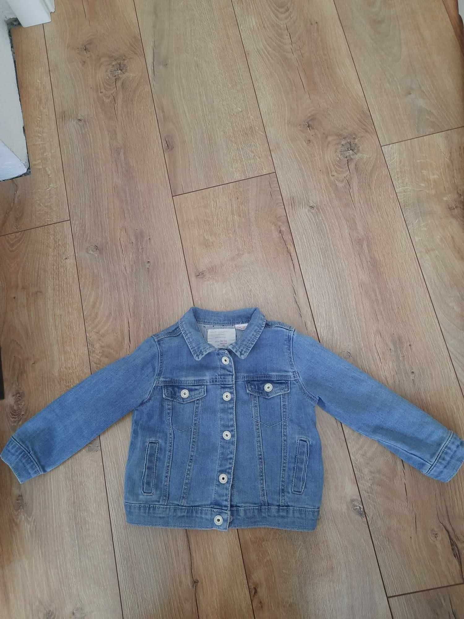 kurtka jeansowa dla dziewczynki, marki Zara, rozmiar 92