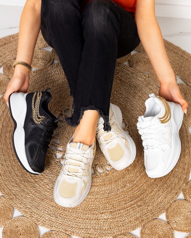 3 KOLORY 36 37 38 Adidasy 39 sneakersy z łańcuszkiem na platformie
