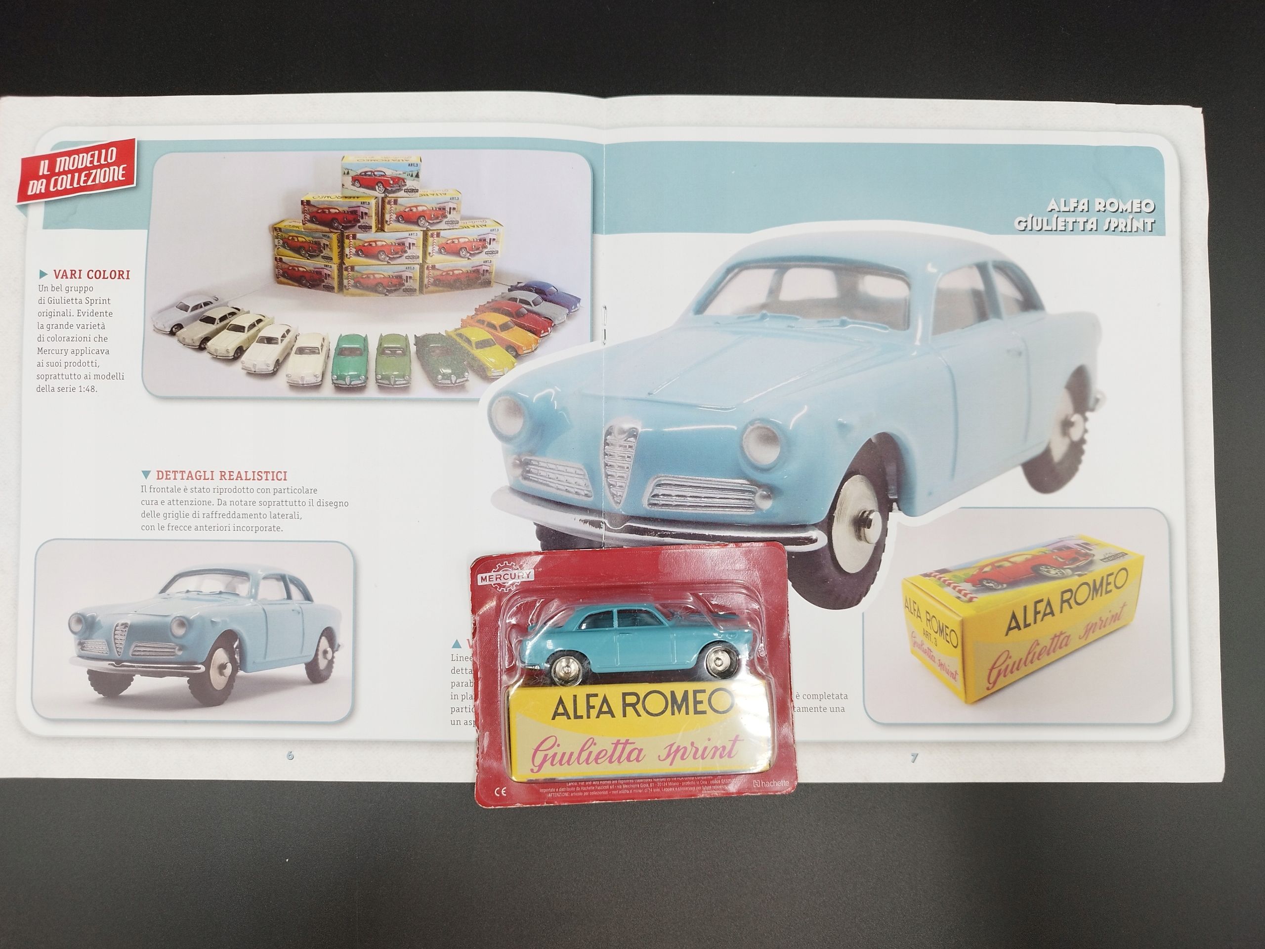 Model Hachette ok1:43 Alfa Romeo Giulietta Sprint nr1