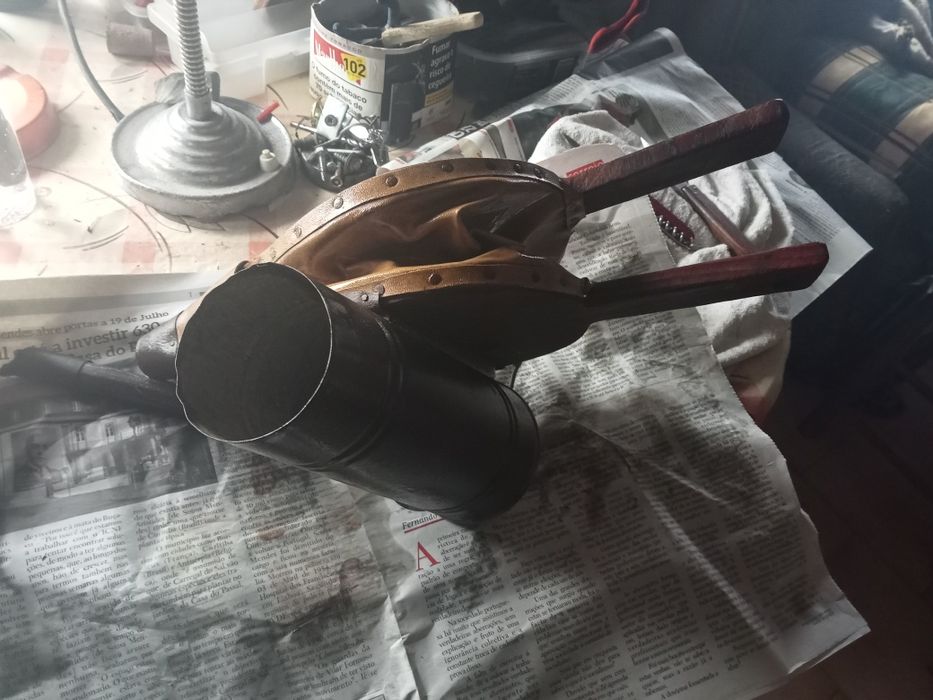 Pulverizador de pó muito antigo.