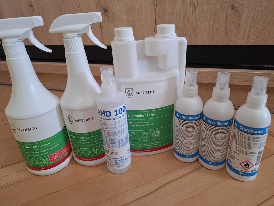 Płyny do dezynfekcji powierzchni i skóry