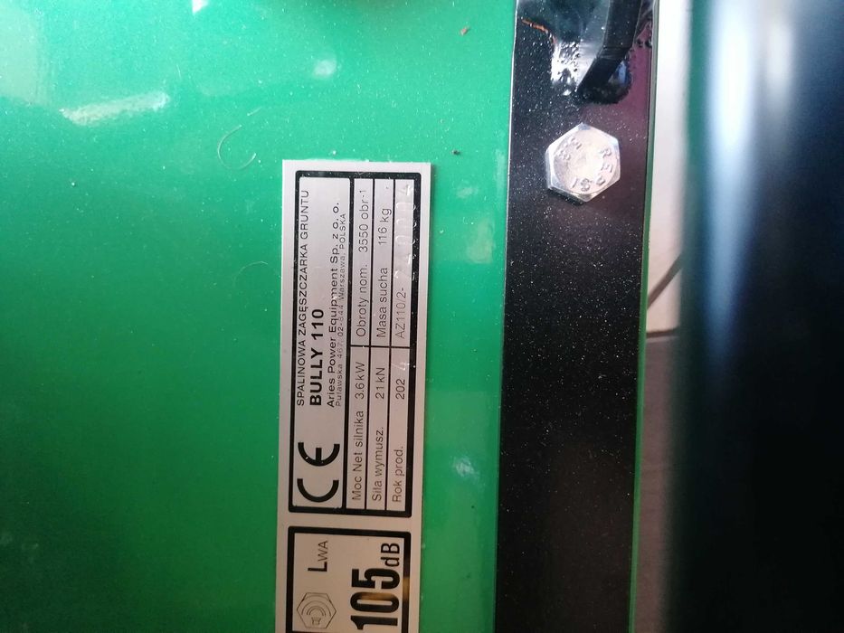 Zagęszczarka płytowa Aries Power BULLY 110