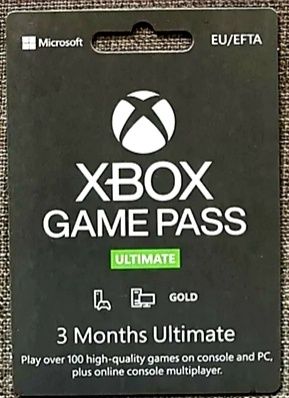 Xbox Game Pass Ultimate 3 miesiące 90 dni kod klucz X360 One Series S