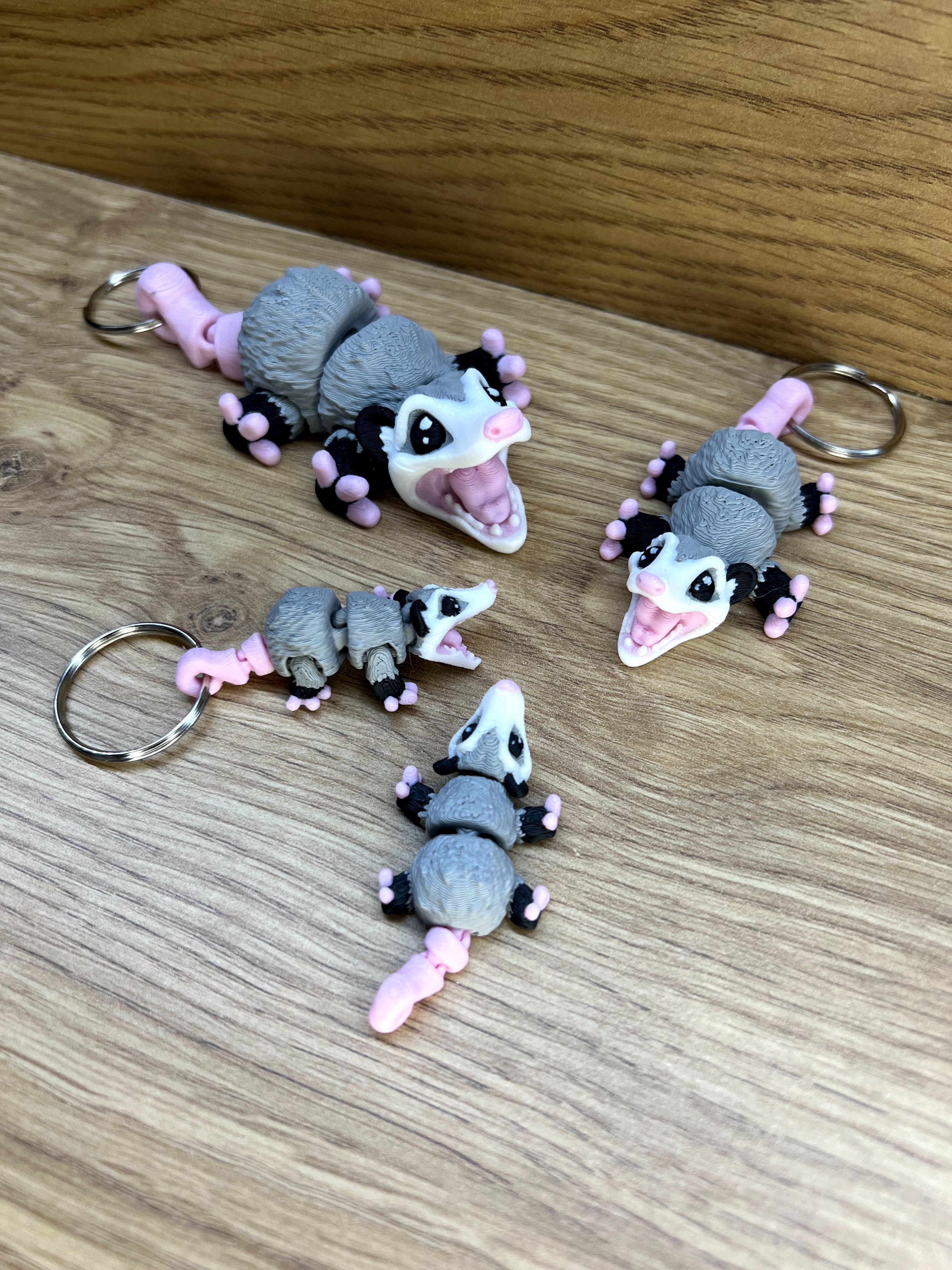 Брелок Keychain Опосум opossum 3D друкований, подарунок з гумором